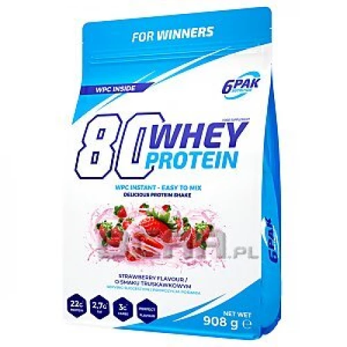 6PAK - 80 Whey Protein - 908 g 6PAK - 80 Whey Protein - 908 g
